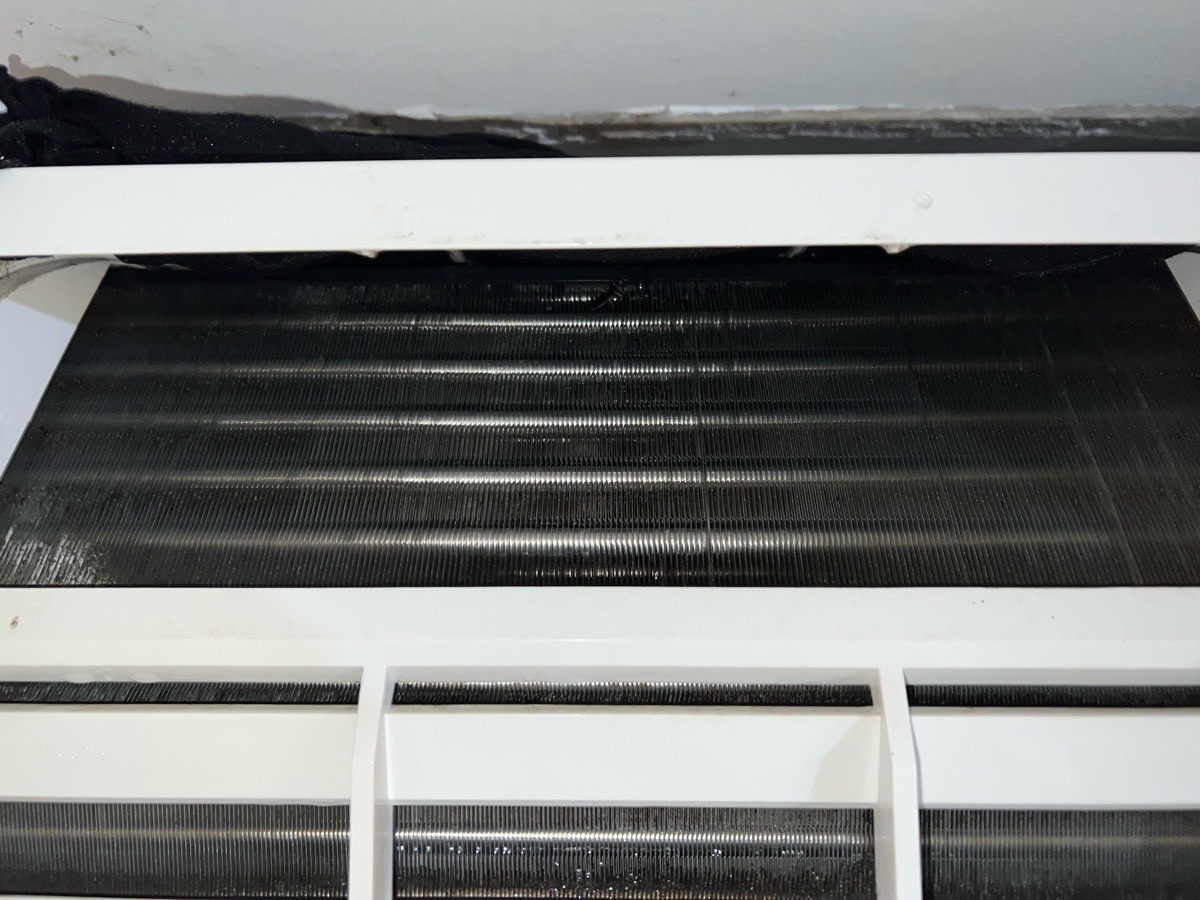 Cleaned & Sanitised Air Conditioner Coil