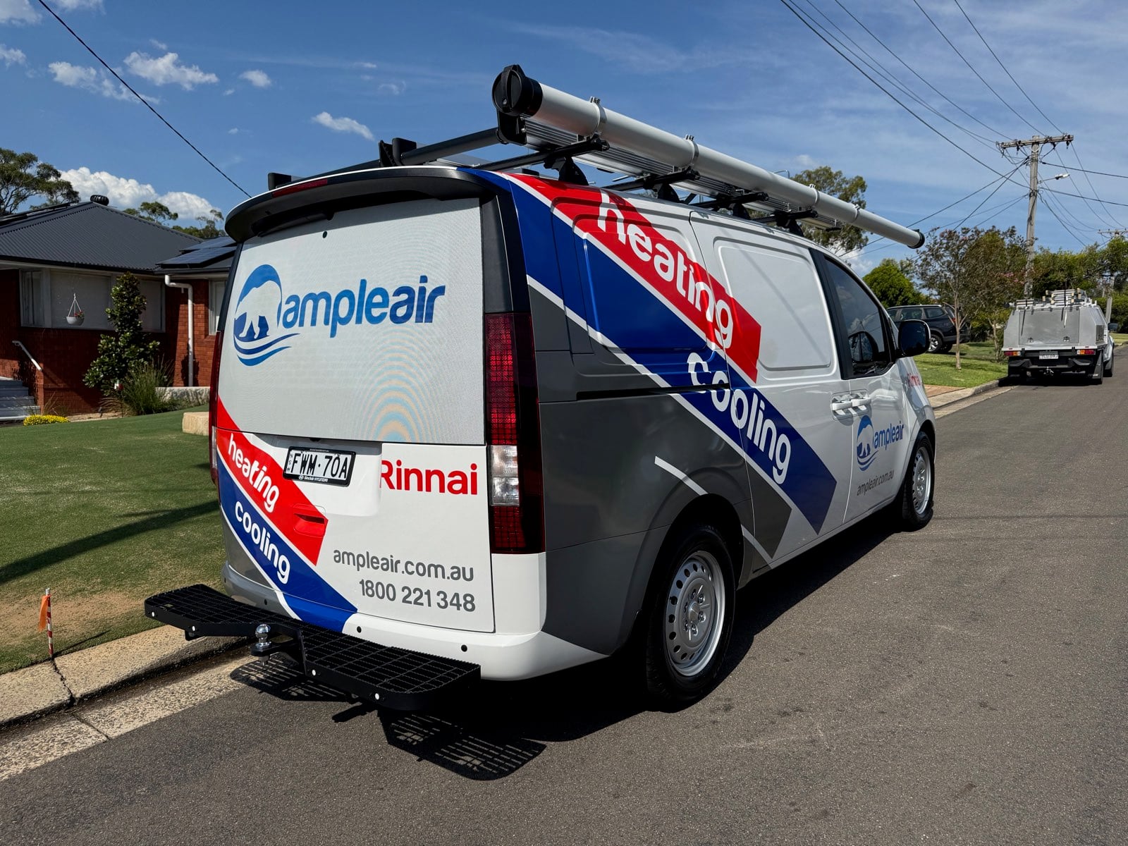Ample Air van outside the South Penrith project