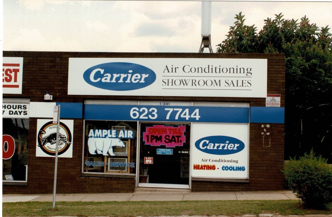 Ample Air Carrier showroom at 341 Great Western Highway, St Marys